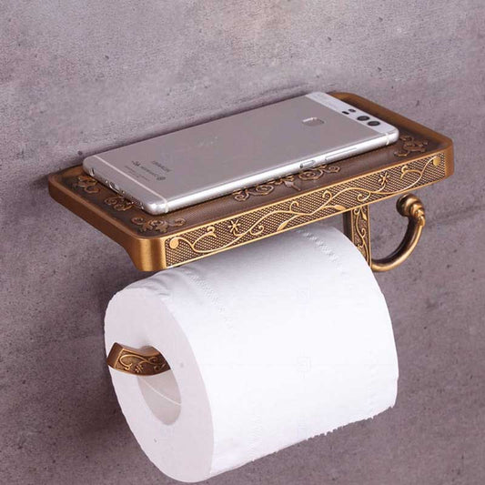 Antique Brass Paper Holder Bathroom Mobile Holder Toilet Holder-Shower Accessories-Index Bath