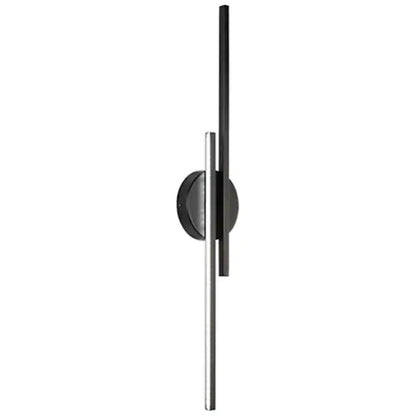 Alana Nordic Linear LED Wall Lamp – Black/White, Metal Frame