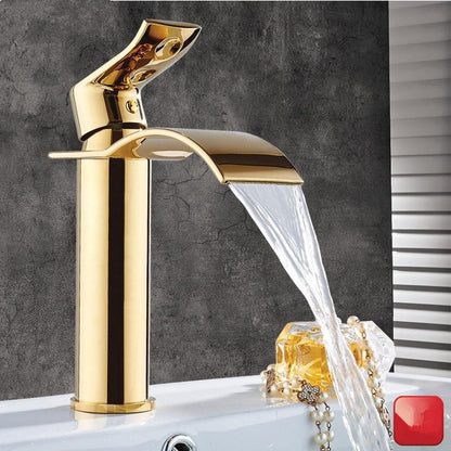 Basin Faucet - Basin Faucet Waterfall Faucet Brass Bathroom Basin Faucet Mixer Tap