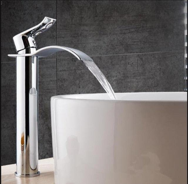 Basin Faucet - Basin Faucet Waterfall Faucet Brass Bathroom Basin Faucet Mixer Tap