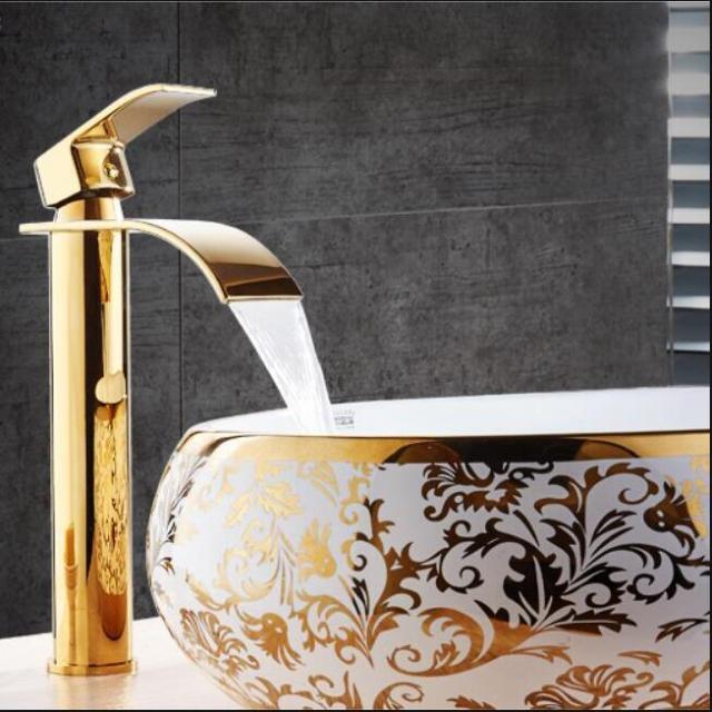 Basin Faucet - Basin Faucet Waterfall Faucet Brass Bathroom Basin Faucet Mixer Tap