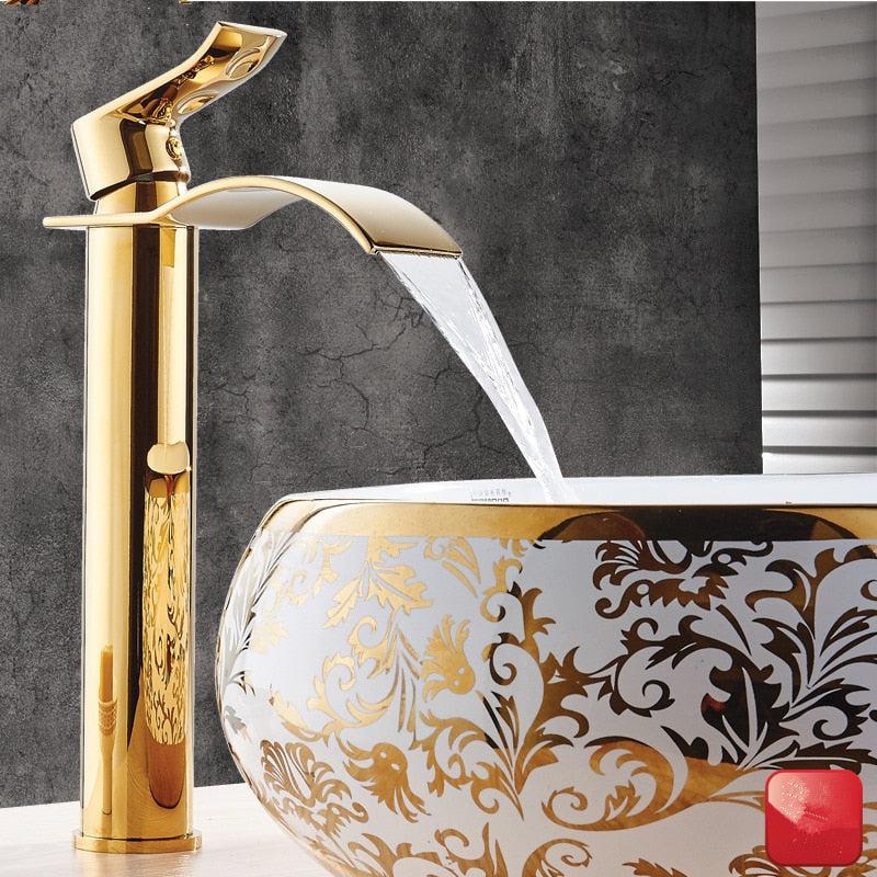 Basin Faucet - Basin Faucet Waterfall Faucet Brass Bathroom Basin Faucet Mixer Tap