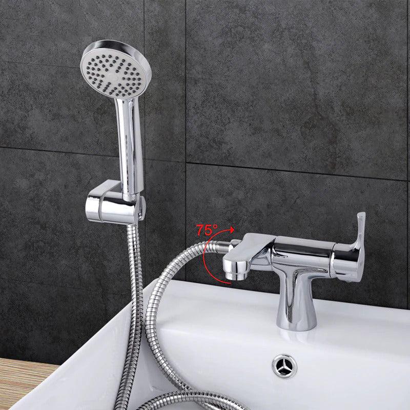 Shower Faucet - Basin Faucet With Hand Shower Cold And Hot Water Mixer Bathtub Faucet