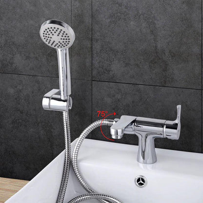 Shower Faucet - Basin Faucet With Hand Shower Cold And Hot Water Mixer Bathtub Faucet