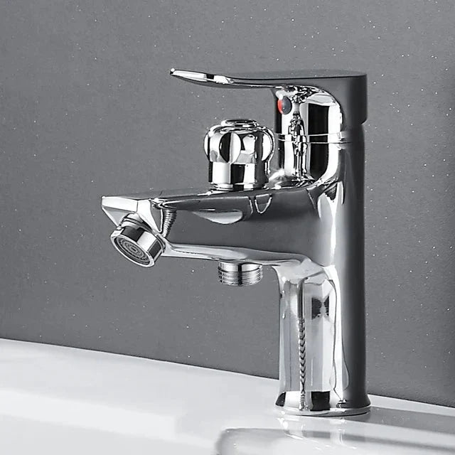 Bathroom Basin Faucet Single Handle Tap Sink Faucet with Shower Head-Shower Faucet-Index Bath-A-Index Bath