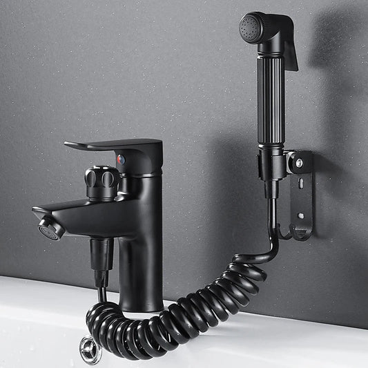 Bathroom Basin Faucet Single Handle Tap Sink Faucet with Shower Head-Shower Faucet-Index Bath-A-Index Bath