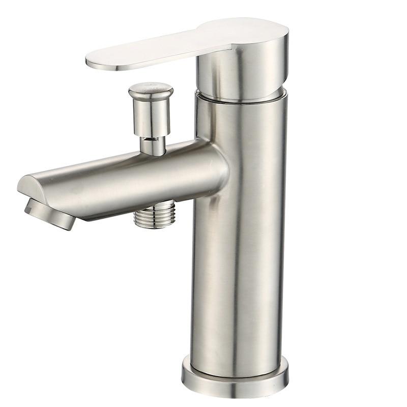 Basin Faucet - Bathroom Deck Mounted Sink Mixer Tap With Shower Head