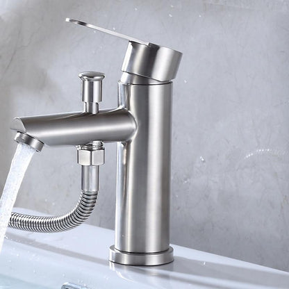 Basin Faucet - Bathroom Deck Mounted Sink Mixer Tap With Shower Head