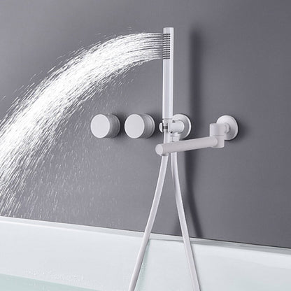 Bathroom Shower Faucet Set Mixer Valve Brushed Hand Bath Tub Spout-Shower Faucet-Index Bath