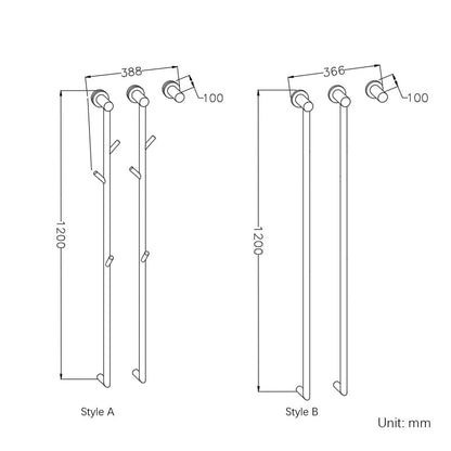 Bathroom Towel Warmer Fast Drying Electric Heated Towel Rack-Towel Bars & Hooks-Index Bath-Black-A-110V-Index Bath