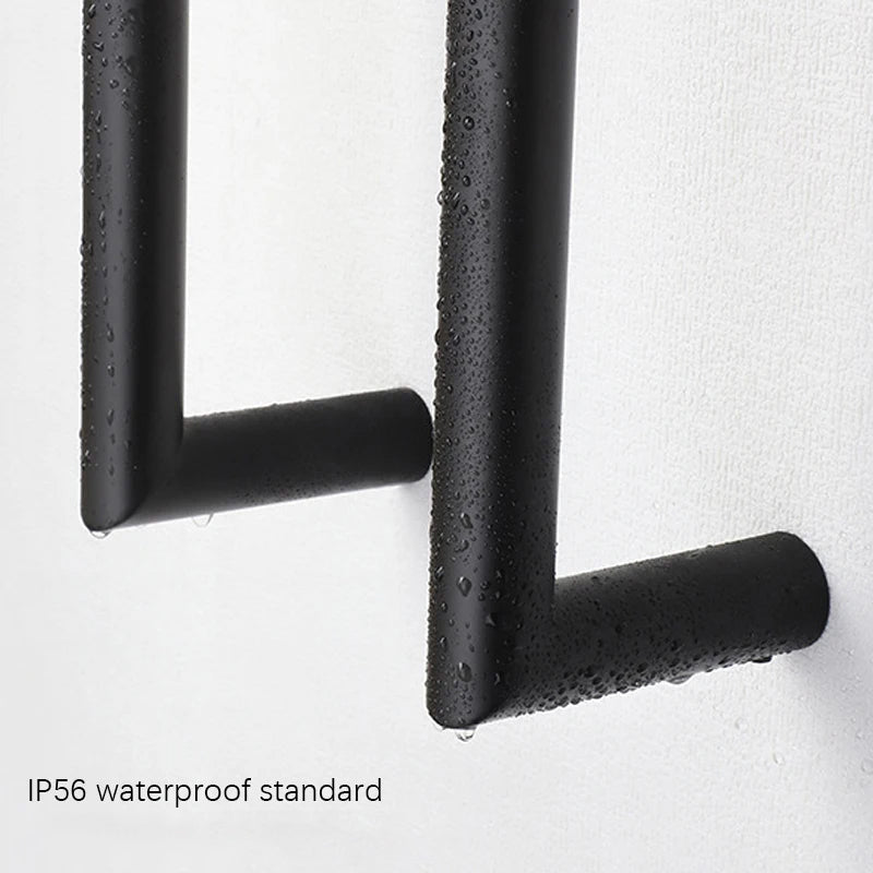 Bathroom Towel Warmer Fast Drying Electric Heated Towel Rack-Towel Bars & Hooks-Index Bath-Black-A-110V-Index Bath