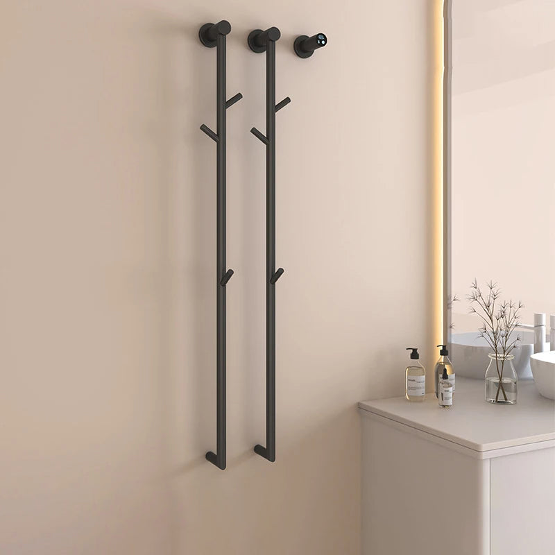 Bathroom Towel Warmer Fast Drying Electric Heated Towel Rack-Towel Bars & Hooks-Index Bath-Black-A-110V-Index Bath