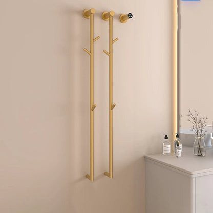 Bathroom Towel Warmer Fast Drying Electric Heated Towel Rack-Towel Bars & Hooks-Index Bath-Brushed Gold-A-110V-Index Bath