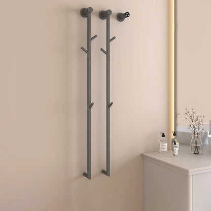 Bathroom Towel Warmer Fast Drying Electric Heated Towel Rack-Towel Bars & Hooks-Index Bath-Gun Gray-A-110V-Index Bath