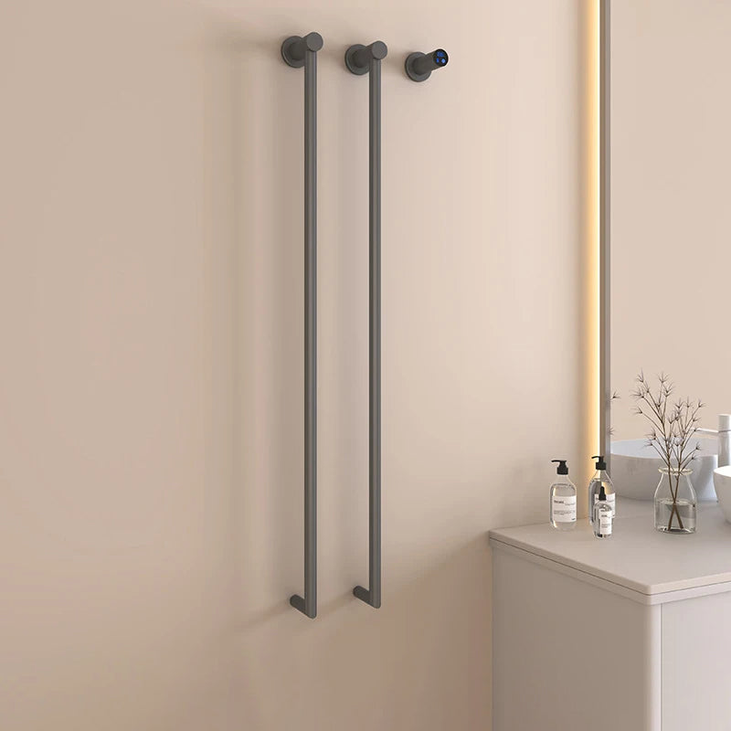 Bathroom Towel Warmer Fast Drying Electric Heated Towel Rack-Towel Bars & Hooks-Index Bath-Gun Gray-B-110V-Index Bath
