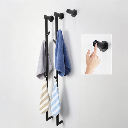 Bathroom Towel Warmer Fast Drying Electric Heated Towel Rack-Towel Bars & Hooks-Index Bath-Black-A-110V-Index Bath