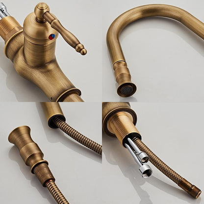 Kitchen Faucet - 360 Degree Swivel Water Mixer Pull Down Faucet