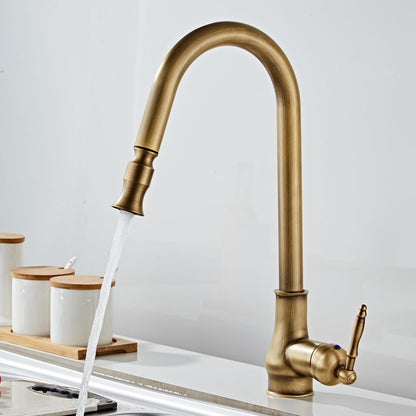 Kitchen Faucet - 360 Degree Swivel Water Mixer Pull Down Faucet