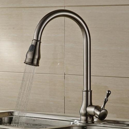 Kitchen Faucet - 360 Degree Swivel Water Mixer Pull Down Faucet