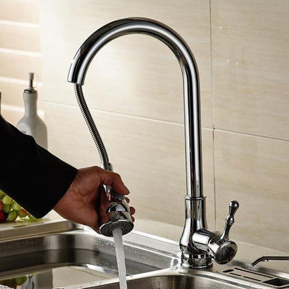 Kitchen Faucet - 360 Degree Swivel Water Mixer Pull Down Faucet