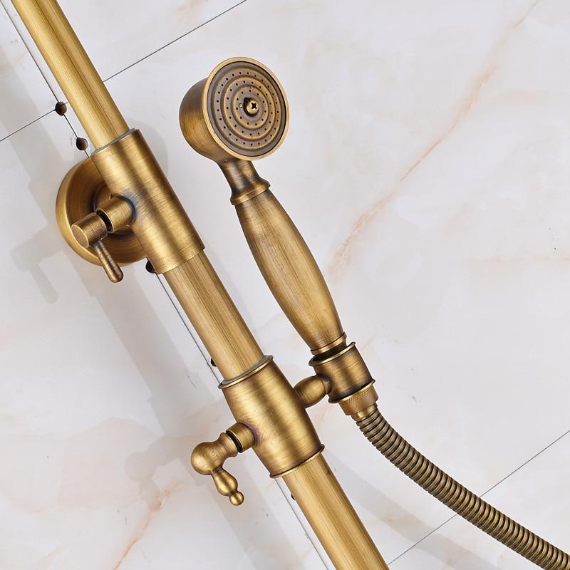 Shower Faucet - Brass Antique Wall Mount Shower Set