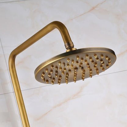 Shower Faucet - Brass Antique Wall Mount Shower Set