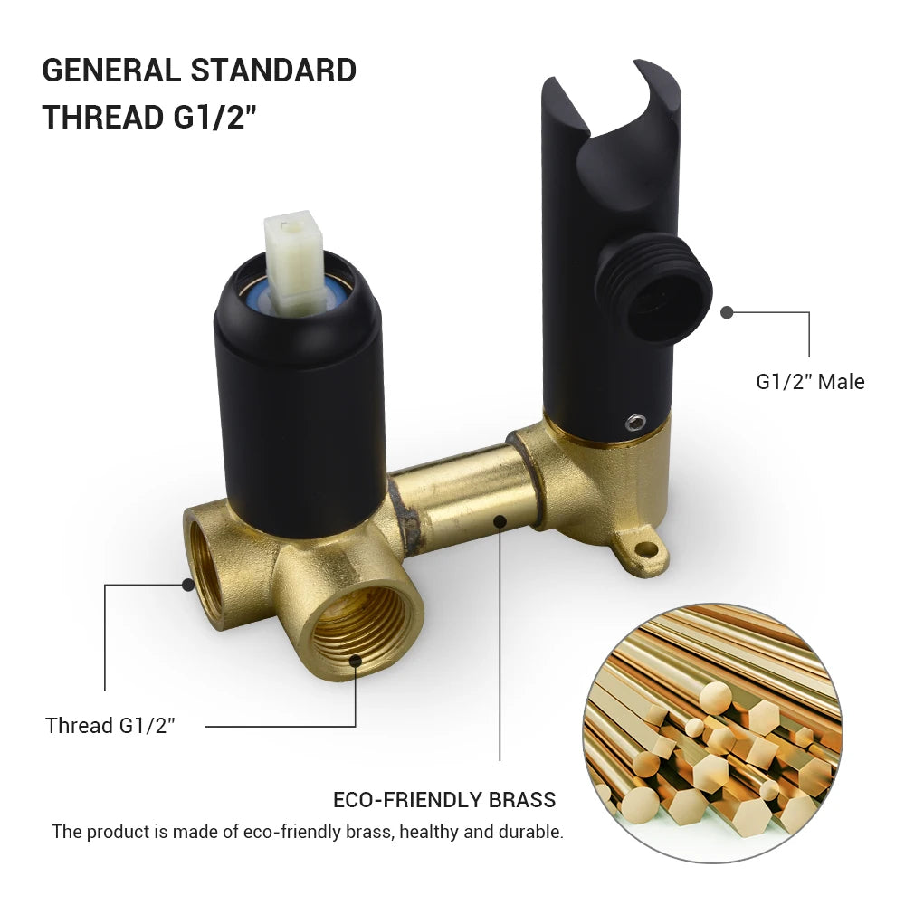 Brass Double Mode Hot and Cold Handheld Bidet Set 4 Colors Spray Handheld Bidet-Bidet Faucet-Index Bath