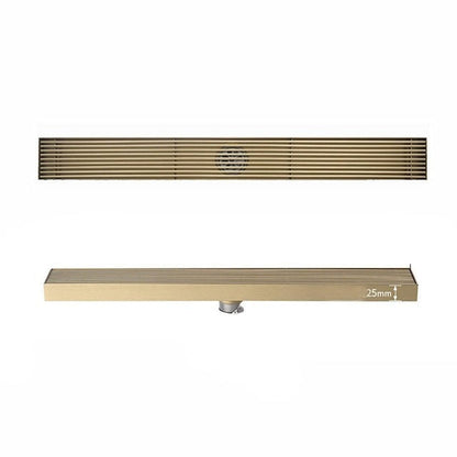 Bath Drains - Brushed Gold Floor Drain Stainless Steel Bathroom Anti-Odor Drain