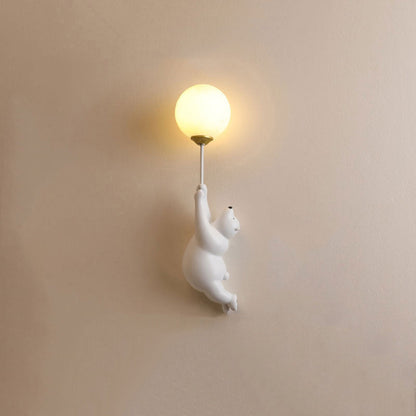 Fateh Bear Balloon Ceiling Light – LED Flush Mount, 3 Colours