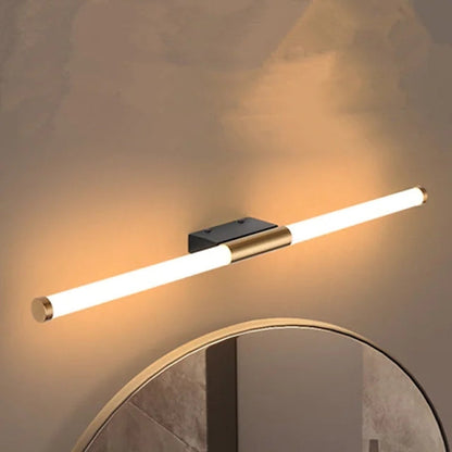 Leigh Minimalist Linear Metal Wall Lamp – Gold Finish, 19.3/23.2/27.2"