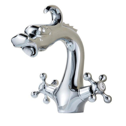 Basin Faucet - Dragon Shaped Deck Mounted Basin Faucet Dual Handle