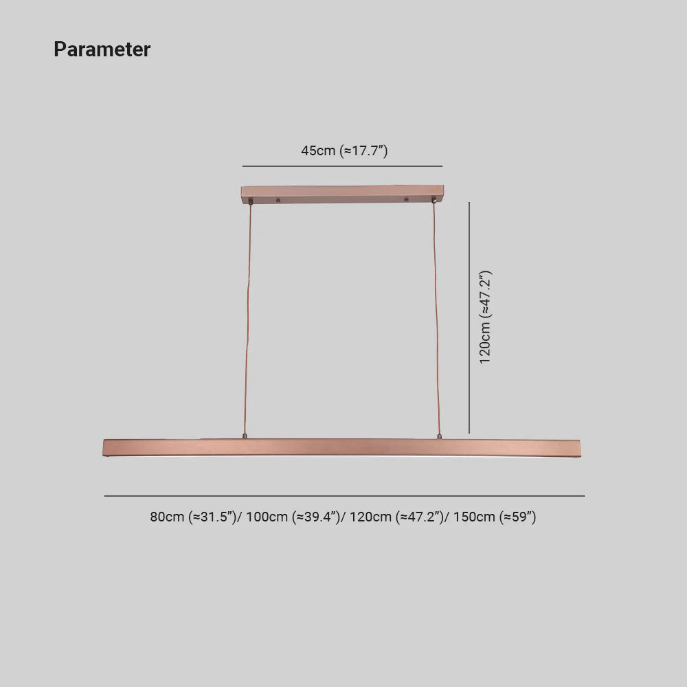 Thala Premium Linear LED Pendant Fixture Dimmable