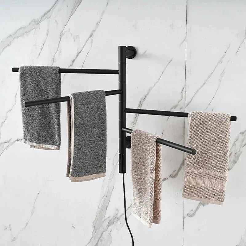 Electric Heated Towel Rail Bathroom Accessory Electric Towel Warmer-Towel Bars & Hooks-Index Bath-Golden-Index Bath
