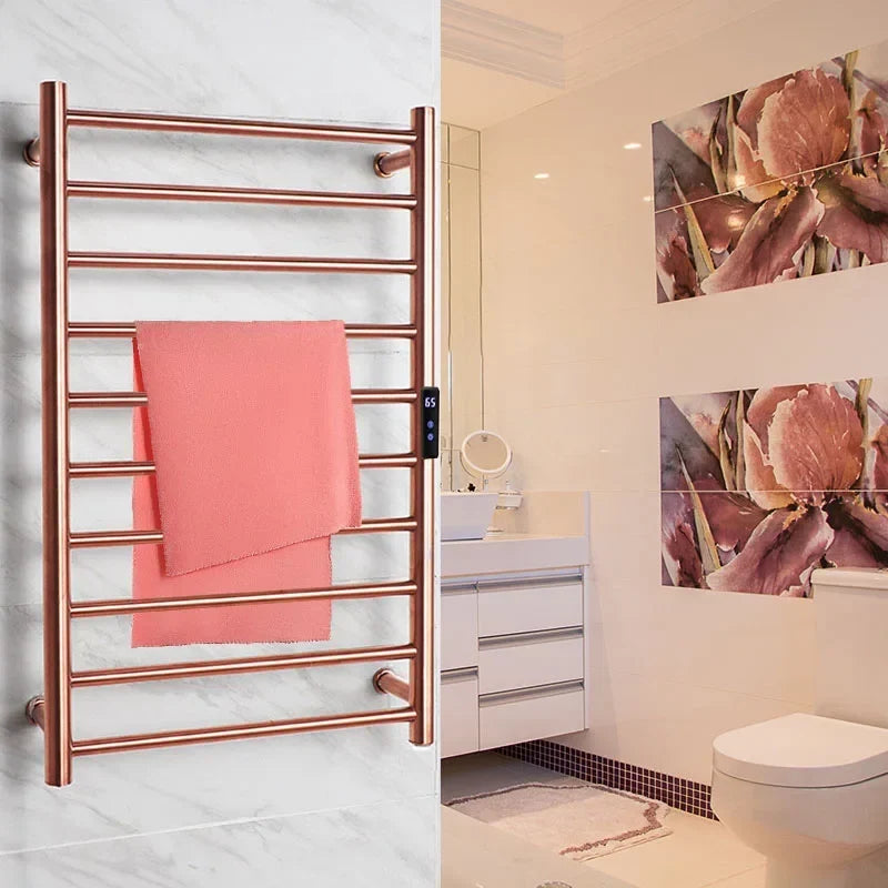Electric Heated Towel Rail Stainless Steel Towel Warmer Towel Dryer-Towel Bars & Hooks-Index Bath