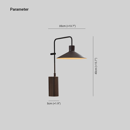 Carins Metal Outdoor Cone Wall Lamp 15.8" – 3-Colour Finishes