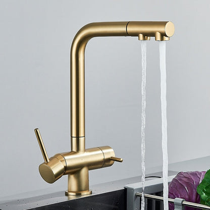 Filtered Kitchen Faucet 360 Rotation Dual Sprayer Drinking Water Tap-Kitchen Faucet-Index Bath