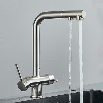 Filtered Kitchen Faucet 360 Rotation Dual Sprayer Drinking Water Tap-Kitchen Faucet-Index Bath