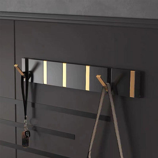 Towel Bars & Hooks - Folding Towel Hanger 2 Ways Wall Hook Coat Clothe Holder For Bathroom