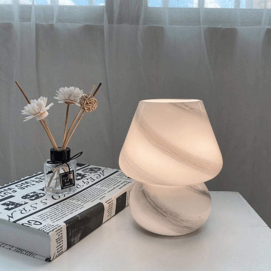 Glass Mushroom Lamp