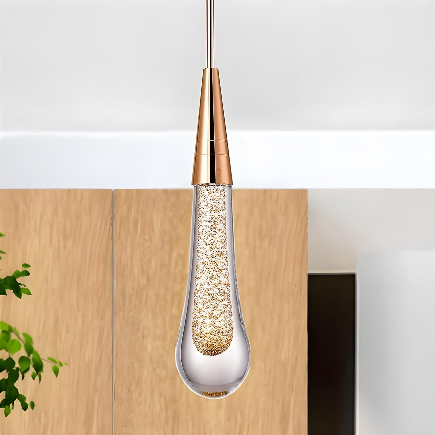 Hailie Teardrop Pendant Light – Crystal & Metal, 1/3/5 Heads