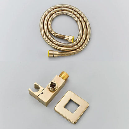 Hand Shower Head Handheld Shower Head Wall Mounted Faucet Accessory-Shower Faucet-Index Bath-Brushed Gold A-Index Bath