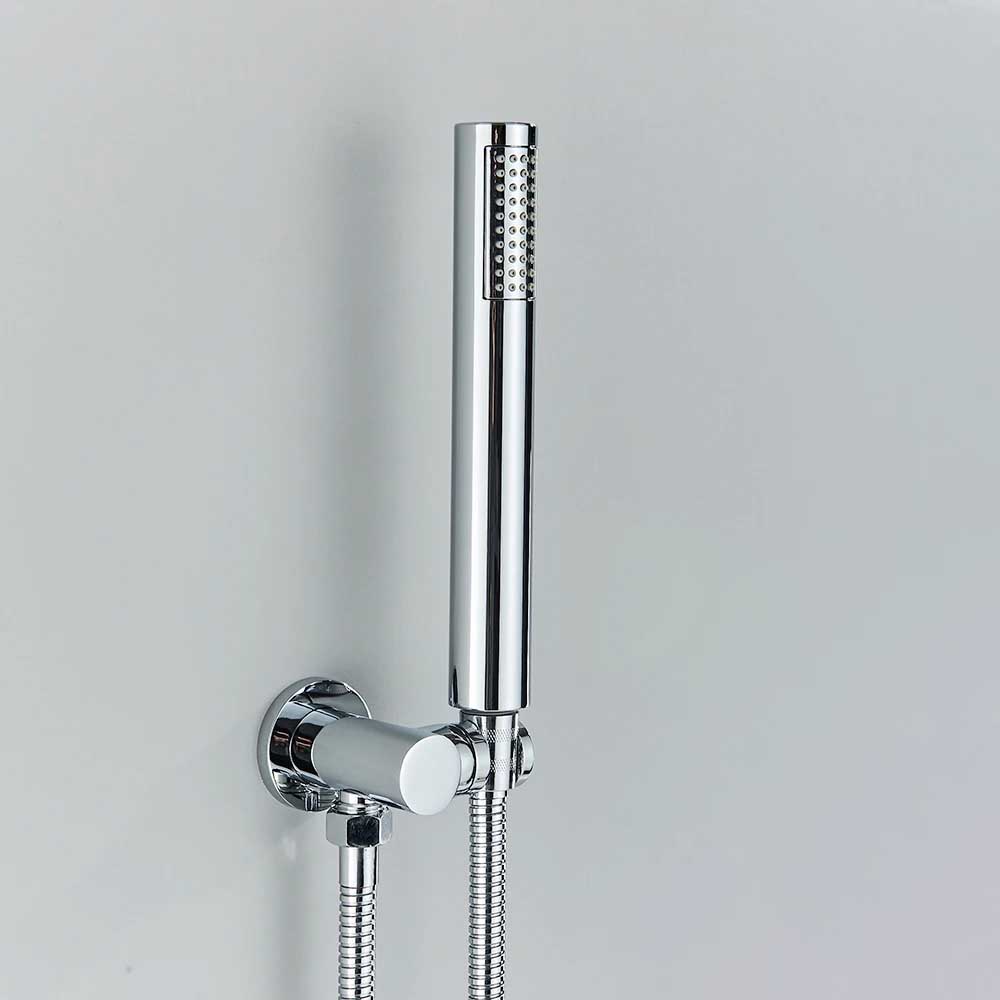 Hand Shower Head Handheld Shower Head Wall Mounted Faucet Accessory-Shower Faucet-Index Bath-Chrome Y-Index Bath