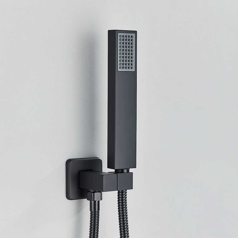 Hand Shower Head Handheld Shower Head Wall Mounted Faucet Accessory-Shower Faucet-Index Bath-Matte Black A-Index Bath