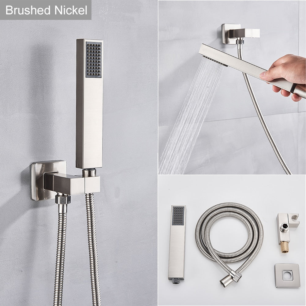 Shower Faucet - Handshower Head Stainless Shower Hose Faucet Head Wall Mounted Faucet