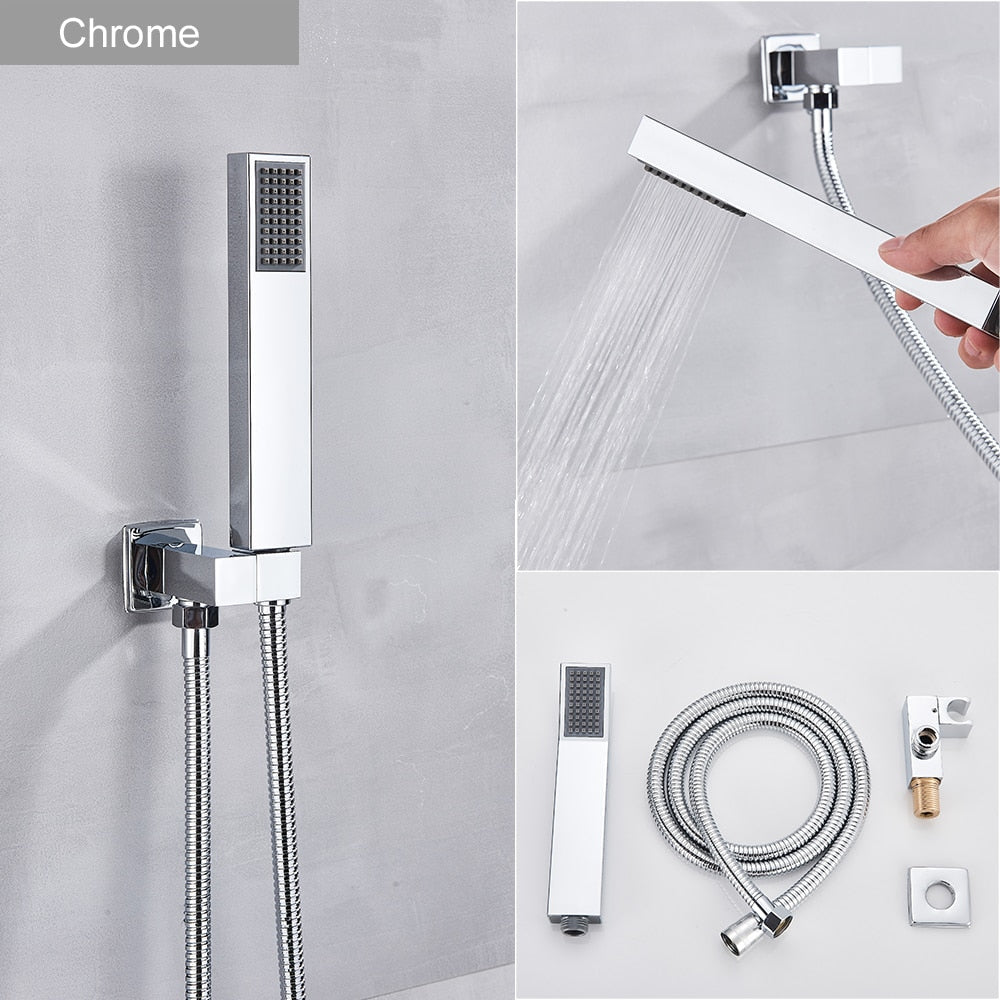 Shower Faucet - Handshower Head Stainless Shower Hose Faucet Head Wall Mounted Faucet