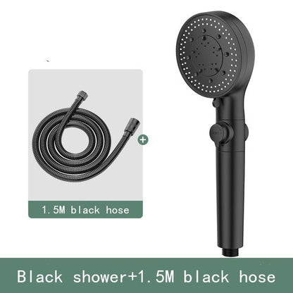 High Pressure Shower Head 5 Functions With Switch On Off Button-Handheld Shower-Index Bath