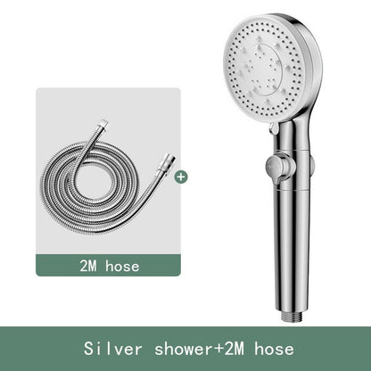 High Pressure Shower Head 5 Functions With Switch On Off Button-Handheld Shower-Index Bath