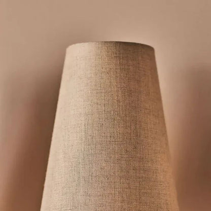 Alessio Vintage Brass Wall Light – Fabric Shade, E14 LED, 13.8"