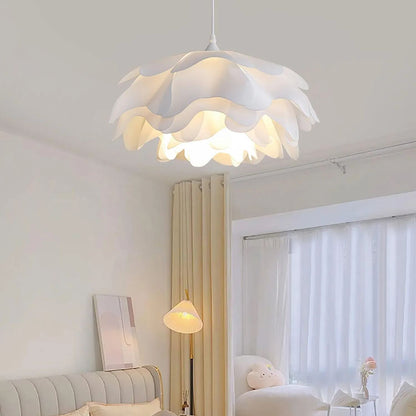 Renée Flower-Shaped Acrylic Pendant Light – Metal Frame, E27 Socket