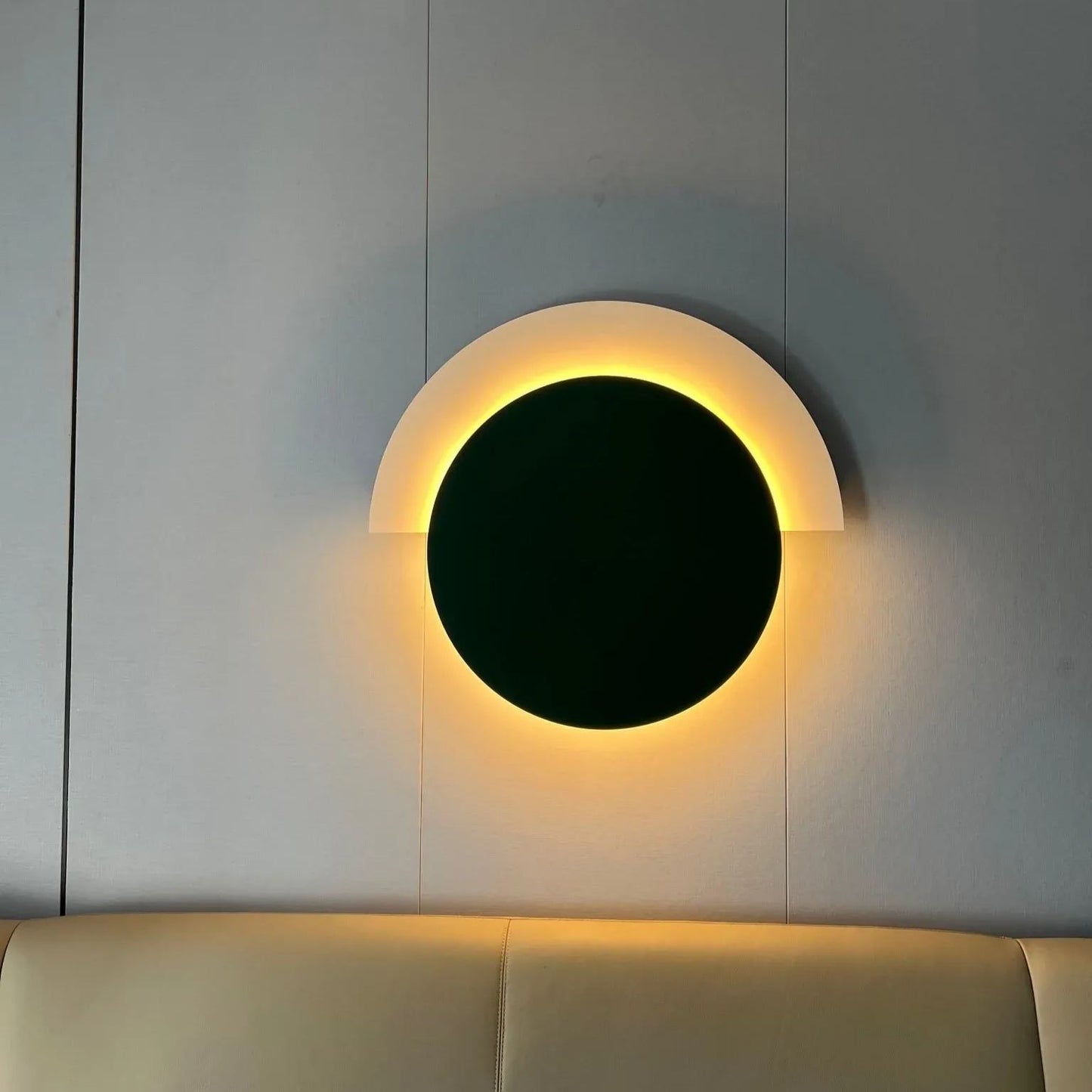 Edge Rounded Acrylic Wall Light – Minimalist Metal Fixture